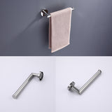 Bathroom Accessories Towel Bar 4-piece kit Round Chrome